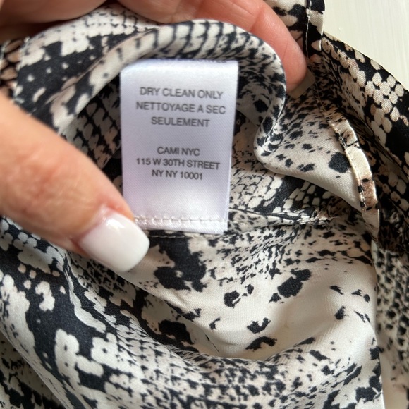 Cami NYC The Racer Charmeuse Snake Tank Top Silk - Picture 6 of 9